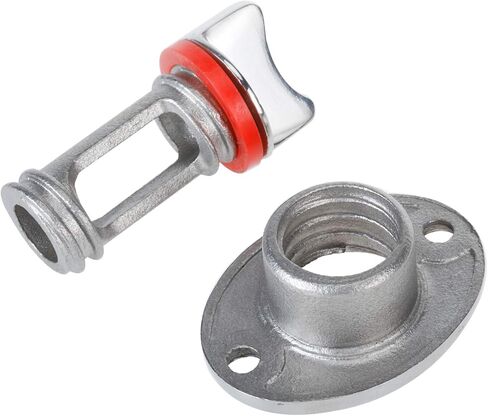 Boat Drain Plug Oval Garboard Stainless Steel for 1" Hole, Thread for 3/4" in Kuwait