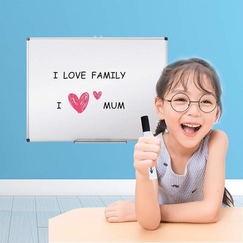 XIWODE Small Magnetic Dry Erase Board/Portable Magnetic Hanging Whiteboard, 18x 12 Inch, Wall Mounted Board for Kids, Home, Office, School in Saudi Arabia