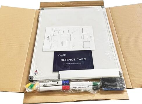 XIWODE Small Magnetic Dry Erase Board/Portable Magnetic Hanging Whiteboard, 18x 12 Inch, Wall Mounted Board for Kids, Home, Office, School in Saudi Arabia