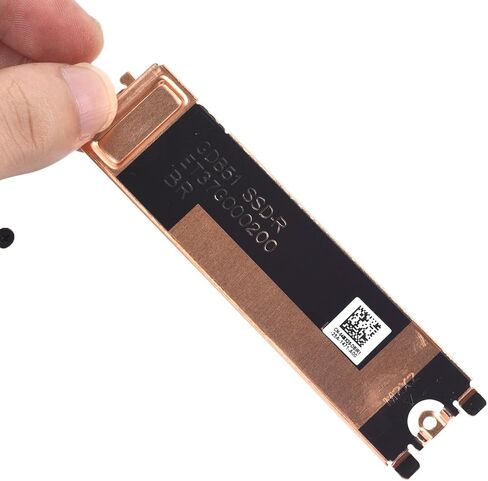 غطاء مبدد حرارة محرك الأقراص الصلبة M.2 Slot 2 SSD مع حرارة لجهاز Dell XPS 15 9530 & Precision 5580، Dell XPS 15 9530 SSD Heatsink P/N: 4MX20 04MX20، لـ SSD-R in Saudi Arabia