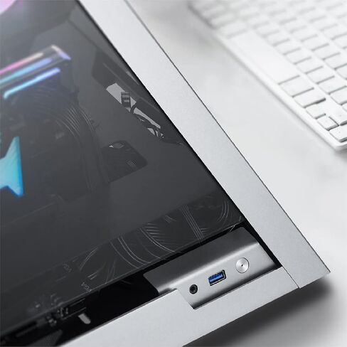 عزة CSAZ-804V حافظة كمبيوتر هرمية مبتكرة مع مروحة RGB، أسود in Saudi Arabia