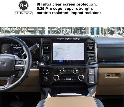 واقي شاشة متوافق مع شاشة لمس 2024 2023 Ford Super Duty F-250 F-350 F-450 SYNC 4 مقاس 12 بوصة، HD Clear مضاد للخدش، Super Duty Lariat King Ranch Platinum in Saudi Arabia