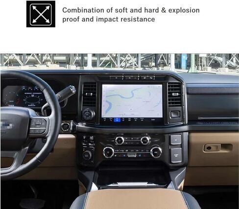 واقي شاشة متوافق مع شاشة لمس 2024 2023 Ford Super Duty F-250 F-350 F-450 SYNC 4 مقاس 12 بوصة، HD Clear مضاد للخدش، Super Duty Lariat King Ranch Platinum in Saudi Arabia
