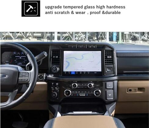 واقي شاشة متوافق مع شاشة لمس 2024 2023 Ford Super Duty F-250 F-350 F-450 SYNC 4 مقاس 12 بوصة، HD Clear مضاد للخدش، Super Duty Lariat King Ranch Platinum in Saudi Arabia