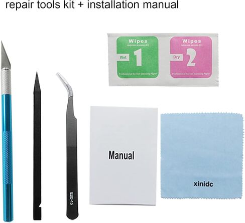 3PCS OEM Original Back Rear Camera Glass Lens Replacement for iPhone 15 Pro Max 6.7 inches with Preinstalled Adhesive and Repair Toolkit Set Includes Installation Manual in Saudi Arabia