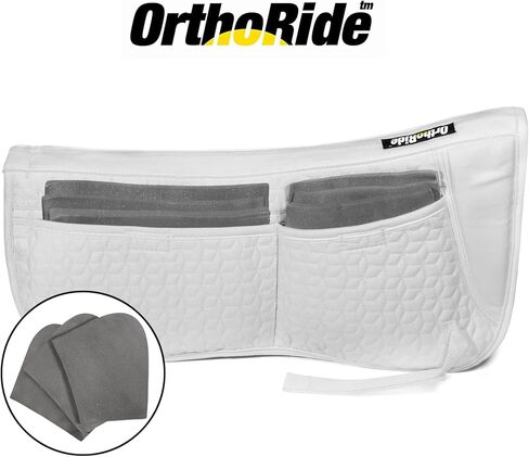 OrthoRide الإنجليزية نصف وسادة وسادة السرج الإنجليزية وسادة تصحيح مبطنة قابلة للتعديل 12 إدراج رغوة الذاكرة 4 جيوب وسادات السرج الإنجليزية يمكن استخدامها مع السرج الغربي، نصف وسادة الترويض in Kuwait