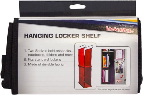 رف خزانة قماش معلق - رفين، يناسب الخزائن القياسية، قماش متين، قد تختلف الألوان in Kuwait