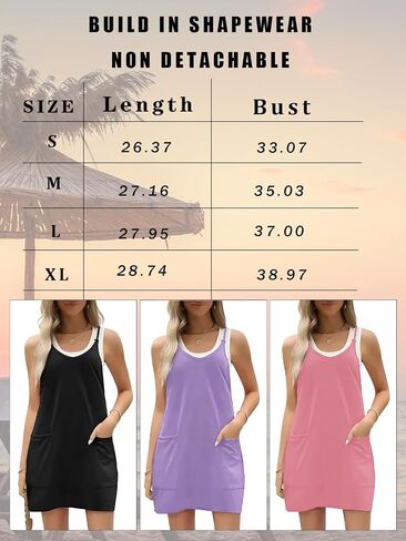 Womens Tennis Dress Workout Mini Dress Exercise Dress for Golf Shorts Sleeveless Spaghetti Straps Athletic Dresses for Women in Saudi Arabia
