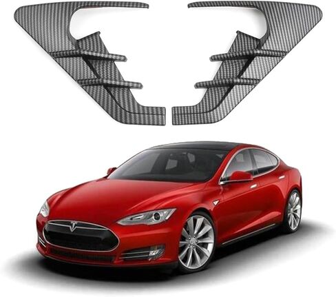 Tesla Model 3 Model Y Side Camera Indicator Protection Cover,Tesla Model 3/Y Decoration Accessories,Auto Stickers for Tesla Model 3 Y,2PCS in Saudi Arabia