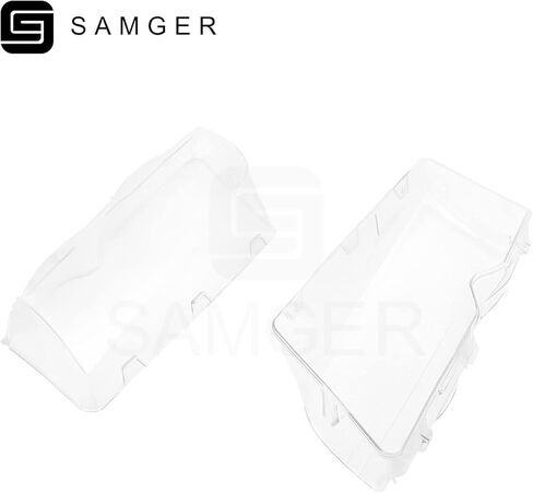 Samger 2 قطعة الجانب الأيسر الأيمن المصباح الأمامي عدسة واضحة غطاء عدسة استبدال لسيارات BMW E46 320i/325i/325xi/330i/330xi 1998 1999 2000 2001 4 أبواب in Kuwait