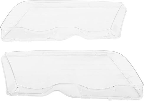 Samger 2 قطعة الجانب الأيسر الأيمن المصباح الأمامي عدسة واضحة غطاء عدسة استبدال لسيارات BMW E46 320i/325i/325xi/330i/330xi 1998 1999 2000 2001 4 أبواب in Kuwait