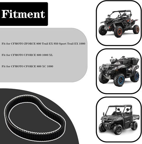حزام القيادة مناسب لـ CFMOTO ZFORCE 800 950Sport 1000 UFORCE 800 1000 CFORCE 800 1000 استبدال 0JWA-055000-10000 in Kuwait