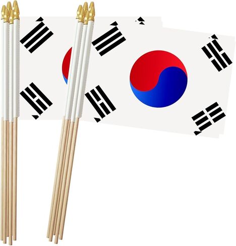 Argentina Stick Flag, Argentine Small Mini Hand Held Flags, Small Argentina Flag 5x8 Inch,12 Pack, Party Decorations Supplies for Parades,World Cup,Festival Events in Kuwait