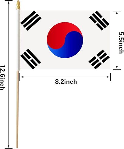 Argentina Stick Flag, Argentine Small Mini Hand Held Flags, Small Argentina Flag 5x8 Inch,12 Pack, Party Decorations Supplies for Parades,World Cup,Festival Events in Kuwait