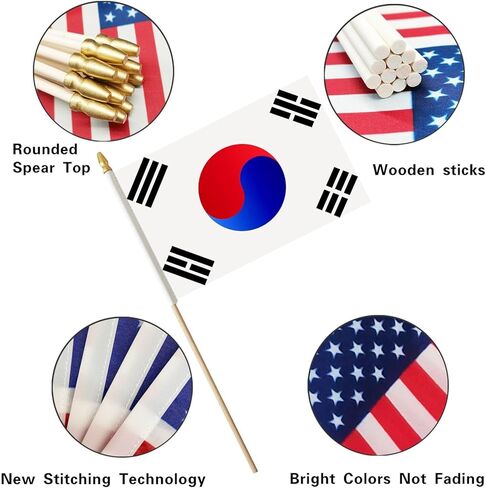 Argentina Stick Flag, Argentine Small Mini Hand Held Flags, Small Argentina Flag 5x8 Inch,12 Pack, Party Decorations Supplies for Parades,World Cup,Festival Events in Kuwait