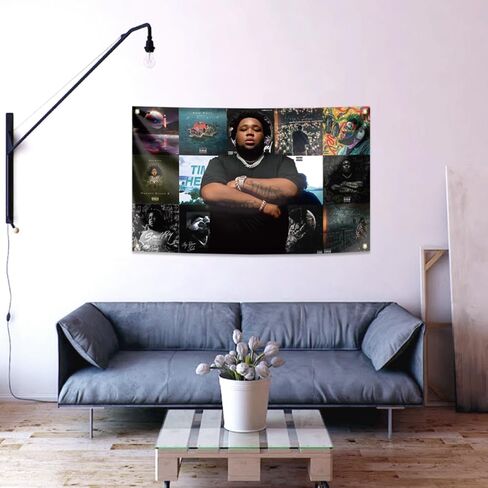 قضيب مغني الراب موجة العلم 3x5 أقدام الجدار شنقا العلم الزخرفية العلم الهيب هوب الملصقات الأزياء جدار فن البوب ​​لغرفة النوم غرفة المعيشة للكلية غرفة النوم ديكور الحفلات في الهواء الطلق الهدايا in Kuwait