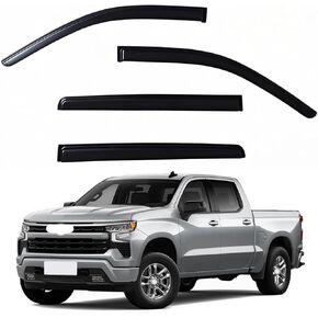 حرس النافذة حرس المطر يناسب 2019-2024 Silverado 1500 & GMC SIERA