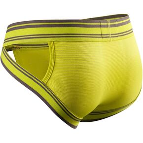JOCKMAIL Mens Briefs Underwear Wide Belt Mens Underwear Mesh Athletic Sport Underwear Briefs