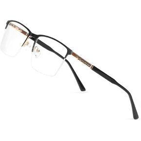 Clear Lens Glasses for Men, Lightweight Mens Eyewear Frame, Business Style Non Prescription Glasses, Lens Replaceable