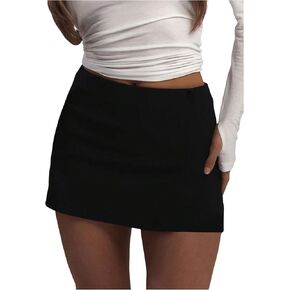 Women's Mini Skirts Elastic High Waisted Bodycon Short Skirt Casual Pencil Skirt for Womens