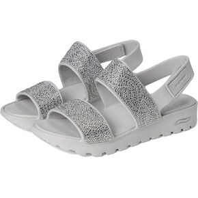 Skecherers Foamies Loch Arch Fit Fortsteps Double Band with Rhinestons Wedge Sandal