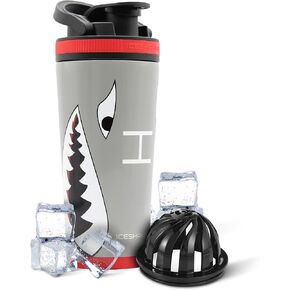26 oz Stainless Steel Shaker Bottle, Leopard Print, Reusable Insulated Water Bottle and Protein Shaker, As Seen on Shark Tank