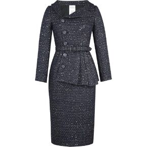 أنيقة نجم المرأة ترسل فستان تويد السترة in Kuwait