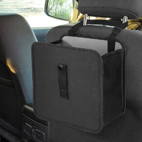 Foldable Car Trash Can, Hanging Car Garbage Can - Waterproof Leakproof, Large Capacity Leakproof Trash Bag Garbage Can for Car Interior Accessories