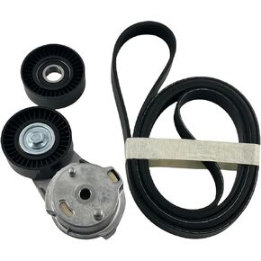 39269 Drive Belt Tensioner Kit, Compatible with Jeep Wrangler 2007-2011, 3.8L V6, Belt Tensioner and Idler Pulley Serpentine Belt Kit Replace# 89607 38018 6PK2285