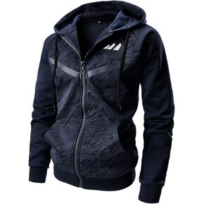 OHSNMAKSL Hoodies for Men sherpa Warm Fleece Hoodie Jacket Sweatshirt Full Zip Sport Workout Coats