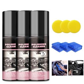Car Interior Cleaner,Vehicle Interior Polish,Interiors Detailer Spray,Total Cars Interior Cleaner Rejuvenation, Decontamination,Interior All Purpose Car Cleaner (3PCS*100ml)