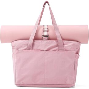 Women's Tote Bag with Zipper - Yoga Nurse Work Laptop Gym Dance Travel Diaper Bag with Compartments Multi Pocket