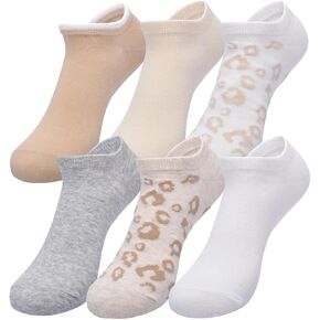 GAP Women's Low Cut Socks, Multi-Pack Adult Socks, Soft & Stretchy, Comfortable, New Off White (6-Pack), One Size