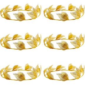 Laurel Crown - Gold Leaf Roman Head Wreath ، Greek Crown for Hicdress ، Party ، Wedding ، Prom ، Festival Hair Associory