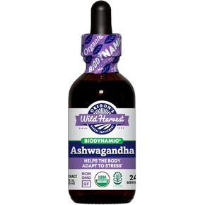 Oregon's Wild Harvest Ashwagandha, biodynamic 2oz, 2 Fl Oz