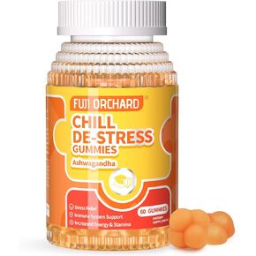 Ashwagandha Supplements Gummies | with 300 mg Ashwagandha Extract | Immune Support & Manage Stress | 60 Vegan Non-GMO Ashwagandha Supplement Gummies for Momen & Man