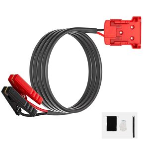 Jumper Cable Clamps for Milwaukee M18 18V Battery Jumper Cables Adapter Car Jump Starter for Car Emergency Restarting Charger by Tool Battery, 8AWG 5.9FT Heavy Duty Cable