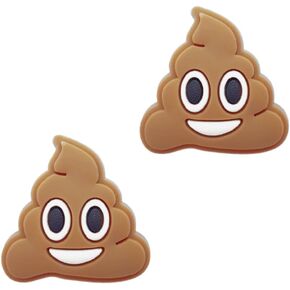 Poop Shoe Charms - Fun Poop Decoration Charms Gift for Boys Kids Teens and Adults - Set of 2