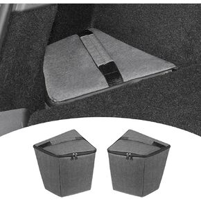 Rear Trunk Organizer for Tesla Model Y 2020-2024 Accessories, Rear Trunk Storage Bins Side Storage Box Rear Trunk Tray with Lids Model Y 5 Seater Interior Accessories 2PCS (Not for Juniper)