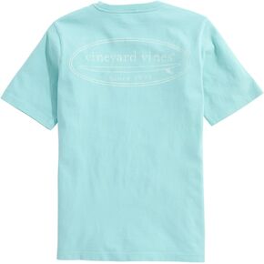 vineyard vines Boys' Drift Dye Outlined Surf Logo Short-Sleeve Pocket Tee