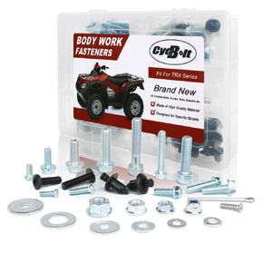 ATV 160PCS Screw Bolt Kit Fit for TRX90 TRX700 TRX70 TRX680 TRX650 TRX520 TRX500 TRX450 TRX420 TRX400 TRX350 TRX300 TRX250 TRX200 TRX125 Body Work Bolts Fasteners Kit