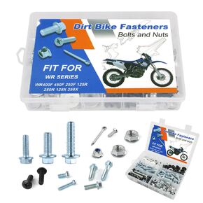 220PCS Bolts Kit, Plastics Engine Body Frame Fasteners Fairing Bolts Kit Fit for WR400F 1998-2000, WR250F/WR450F 2003-2024, WR250R/WR250X 2008-2021, WR125R/WR125X 2009-2017