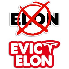 ملصقات مكافحة (2pcs) ، ملصقات Elon Pumper ، لا ملصق Elon ، ملصقات الصدمات Tesla ، ملصقات مصد نوافذ مقاومة للماء للسيارات ، ملصق Tesla ، شرس فينيل مقاوم للماء للسيارة ، شاحنة ، كمبيوتر محمول ، نافذة