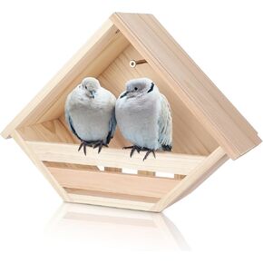 Cedar Dove Nesting Box Dove House Nest for Bird Pigeon Outside Doves Nesting and Roosting Platform Garden Decoration