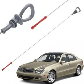 مستوى DIPSTICK على مستوى زيت المحرك متوافق مع Mercedes-Benz E320 1999-2003 ، E430 1998-2002 ، CL500 ، CLK320 ، CLK430 ، S430 ، S500 ، SL500 ، ML320،3.2L 4.3L 5.0L PLISCITION DIP DID 1130100072