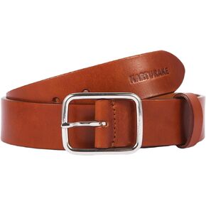 Premium Full-grain Leather Belt for Men’s, 5mm Thick, Casual, Durable, Steel Buckle, Brown