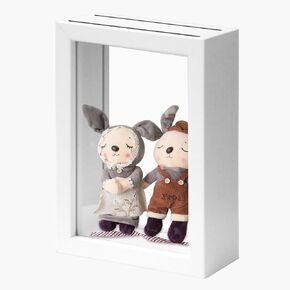 CROISSANT White 4x6 Shadow Box for Flowers, Mini Wooden Shadow Box, DIY Flower Preservation Frame, Double Glass Shadow Box Frame, Suitable for Specimen Display and Preserved Souvenirs(1Pack 4 x 6)