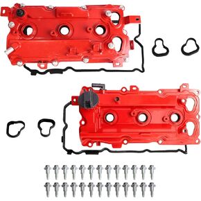 MITZONE Aluminum Valve Cover Compatible with Infiniti EX35 FX35 G35 M35 M35h Q50 Q70 2008-2018 Nissan 350Z 2007-2009 3.5L V6 Engine:VQ35HR Replace 13264JK20A 13264JK20B 13264JK00A 13264JK00B
