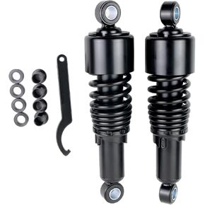 10.5" 267mm Rear Shocks Lowering Kit Preload Adjustable Universal Rear Suspension Kit Compatible with Sportster 883 1200 2004-2012