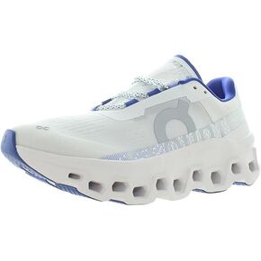On Men's Cloudmonster 1 Running Shoes, White/Indigo, 12 US
